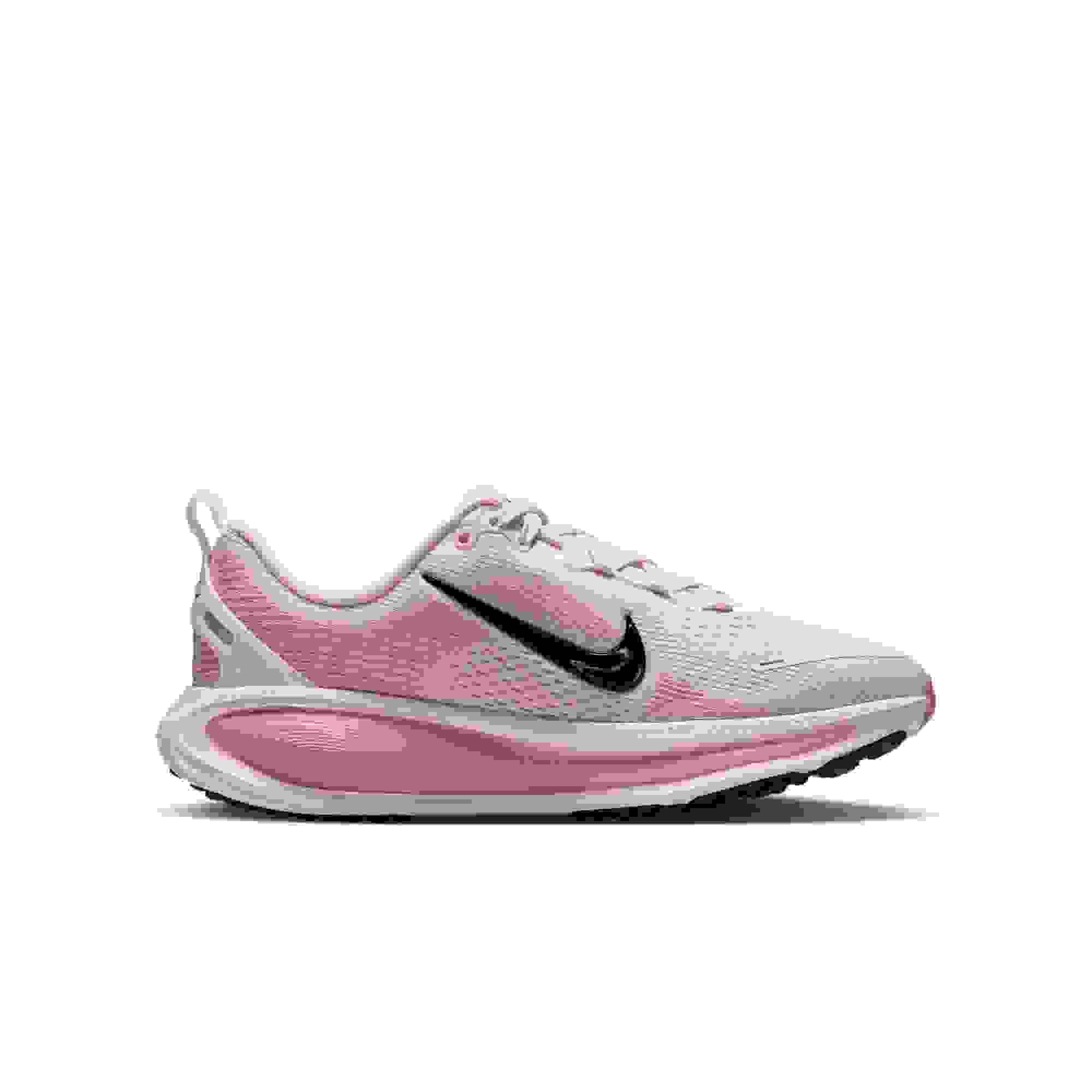 Nike Vomero 18 Grade School Girls' "Bleached Lilac/Black/Lt Magenta" Running Shoe